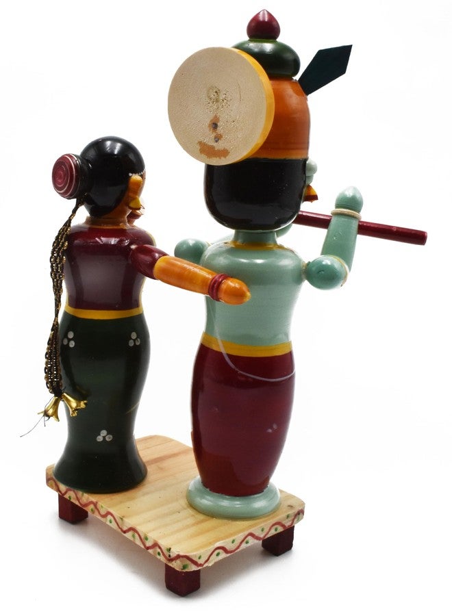 justhandmade Wooden Radha Krishna Set | Golu Bommai | Home Decor Showpiece | Gift - Image 5